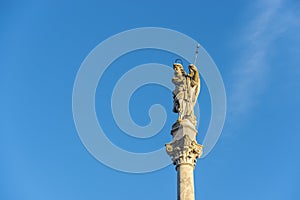 Saint Raphael Triumph statue in Cordoba, Spain.