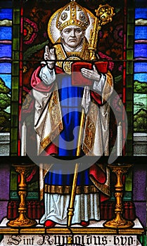 Saint Rumbold - Stained Glass in Mechelen Cathedral