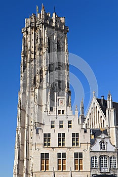 Saint Rumbold Tower from the Market Square