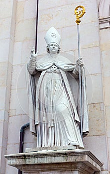 Saint Rupert statue at Salzburg Cathedral, Austria