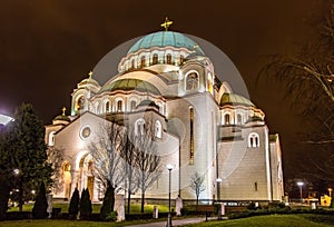 The Saint Sava Cathedral in Belgrade