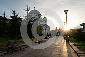 Saint Sava orthodox temple on Vracar in Belgrade, Serbia