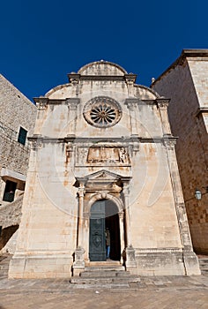 Saint Saviour Church (1520) in Dubrovnik, Croatia