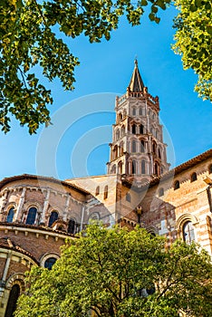 Saint Sernin Basilica in Toulouse in Haute-Garonne in Occitanie, France