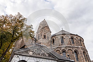 Saint Servatius Basilica and the St. John Church at the Vrijthof Square, Maastricht, Netherlands