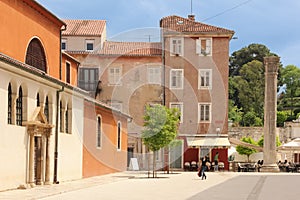 Saint Simeon Square. Zadar. Croatia.