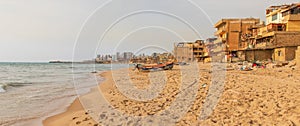 The Saint Simon beach in Beirut, Lebanon