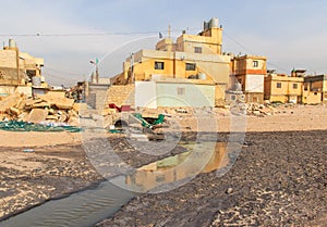 The Saint Simon beach in Beirut, Lebanon