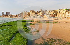 The Saint Simon beach in Beirut, Lebanon