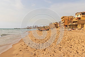 The Saint Simon beach in Beirut, Lebanon