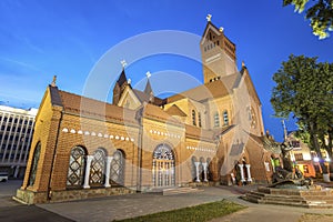 Saint Simon and Saint Helena Church on Independence Square in Minsk