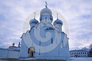 Saint Sophia Cathedral, March evening. Vologda