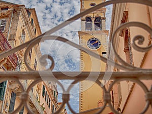 Saint Spyridon Church, Corfu Kerkira town, Greece.