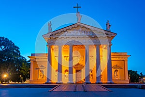 Saint Stanislaus cathedral in the lithuanian capital vilnius dur