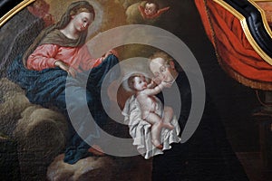 Saint Stanislaus Kostka reciving the infant Jesus