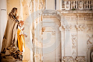 Saint statues in Lecce