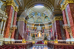 Saint Stephen basilica interior, Budapest, Hungary