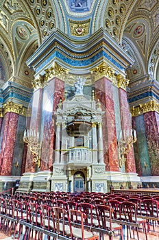 Saint Stephen basilica interior, Budapest, Hungary