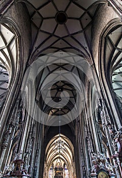 Saint Stephens Cathedral interior, Vienna