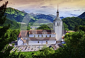 Saint-Theodule church, Gruyeres, Switzerland