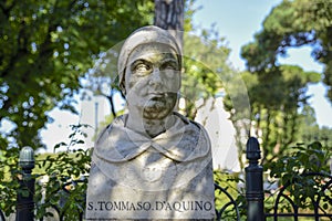 Saint Thomas Aquinas san Tommaso D`Aquino, philosopher friar XIII century photo