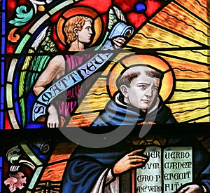 Saint Thomas Aquinas - Stained Glass photo