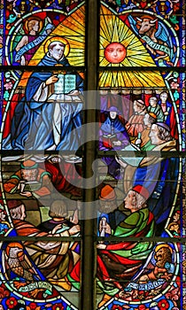 Saint Thomas Aquinas - Stained Glass photo