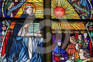 Saint Thomas Aquinas - Stained Glass photo