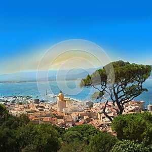 Saint Tropez Bay on The French Riviera