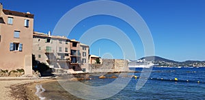 Saint-Tropez Waterfront and cruise ship