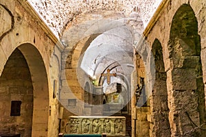 Saint-Victor abbey old crypt exploration