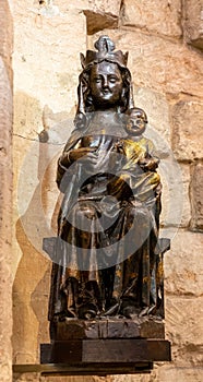 Saint-Victor abbey old crypt Holy Virgin