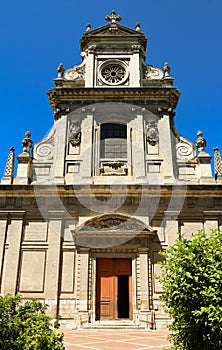 Saint Vincent church lies in the center of Blois, France.