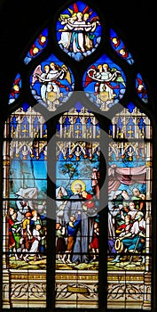 Saint Vincent de Paul - Stained Glass in Paris