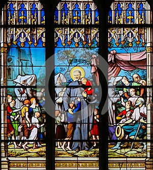 Saint Vincent de Paul - Stained Glass in Paris