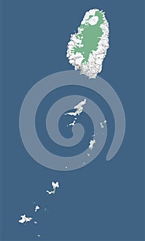 Saint Vincent and the Grenadines map