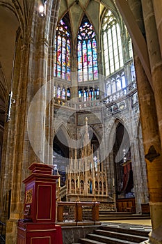 Saint Vitus Cathedral Prague in Czech Republic.