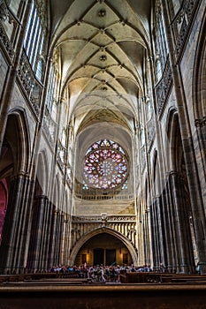 Saint Vitus Cathedral Prague in Czech Republic.