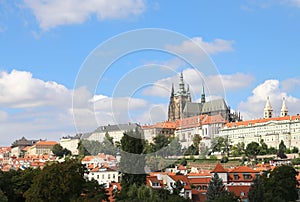Saint Vitus Cathedral is situated neat the Prague Castle in the
