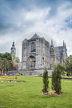 Saint Waltrude church in Mons, Belgium