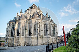 Saint Waltrude church in Mons, Belgium