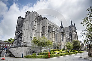 Saint Waltrude church in Mons, Belgium.