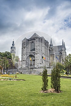 Saint Waltrude church in Mons, Belgium.