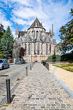 Saint Waltrude Collegiate Church in Mons, Belgium.