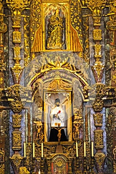 Saint Xavier Statue Mission San Xavier Catholic Church Tuscon Arizona