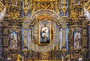 Saint Xavier Statue Mission San Xavier Catholic Church Tuscon Arizona