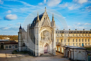 Sainte-Chapelle within fortifications of the Vincennes castle