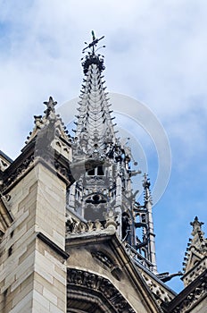 Sainte-Chapelle (The Holy Chapel) on the Cite island in Paris