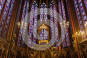 Sainte Chapelle in Paris, France.