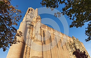 The Sainte CÃÂ©cile cathedral and the baldachin in Albi, in the Tarn, in Occitanie, France photo